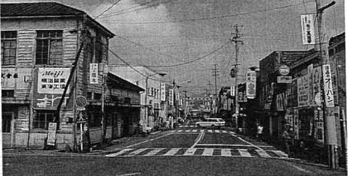 昭和37年頃の藤枝駅前の本通りの写真
